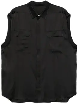Rick Owens: Чёрная рубашка  Jumbo