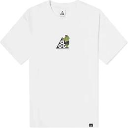 Nike: Белая футболка 