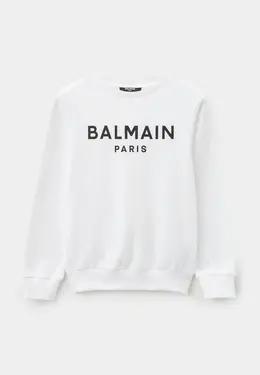 Balmain: Белый свитшот 