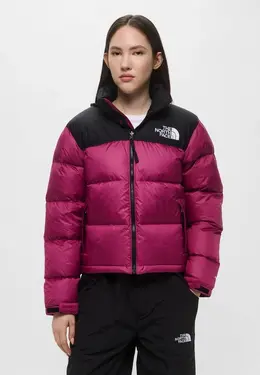 The North Face: Фиолетовый пуховик 