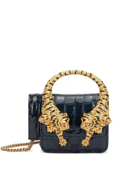 Roberto Cavalli: Голубая сумка-шоппер 