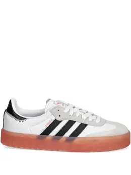 adidas: Белые кроссовки  Samba