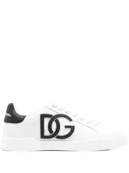 Dolce & Gabbana: Белые кроссовки 