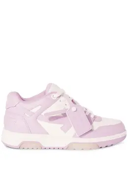 Off-White: Фиолетовые кроссовки  Out of Office