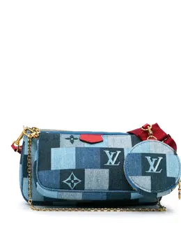 Louis Vuitton Pre-Owned: Голубая сумка через плечо 