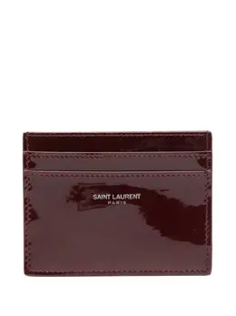 Saint Laurent: Бордовый картхолдер 