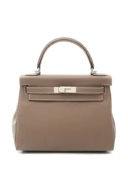 Hermès Pre-Owned: Коричневая сумка-шоппер 