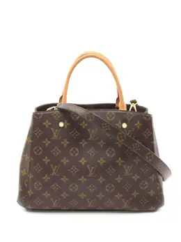 Louis Vuitton Pre-Owned: Коричневая сумка-шоппер 
