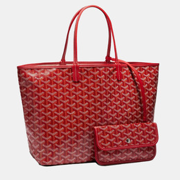 Goyard: Красная сумка-шоппер 