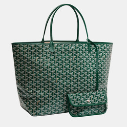 Goyard: Зелёная сумка-шоппер 