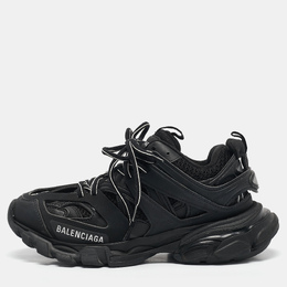 Balenciaga: Чёрные кроссовки  Track