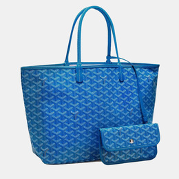 Goyard: Голубая сумка-шоппер 