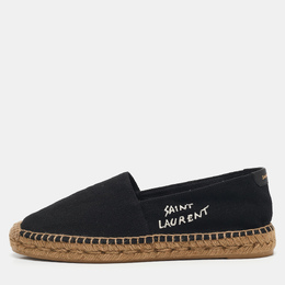 Saint Laurent Paris: Чёрные мокасины  Espadrille