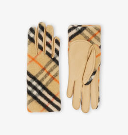Burberry: Перчатки 