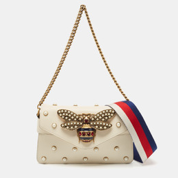 Gucci: Белая сумка 
