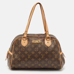 Louis Vuitton: Коричневая сумка 