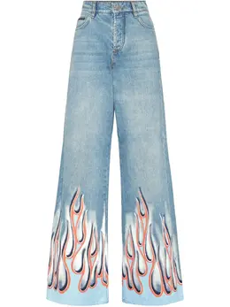Philipp Plein: Голубые джинсы  Flame