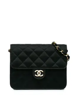 CHANEL Pre-Owned: Чёрная сумка через плечо 