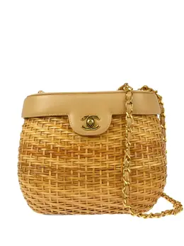 CHANEL Pre-Owned: Бежевая сумка 