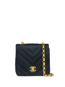 CHANEL Pre-Owned: Синяя сумка 
