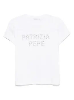 Patrizia Pepe: Белая футболка 