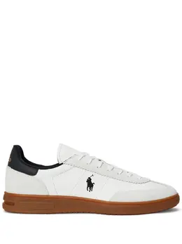Polo Ralph Lauren: Белые кроссовки 