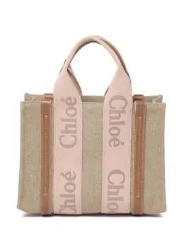Chloé: Бежевая сумка-шоппер 