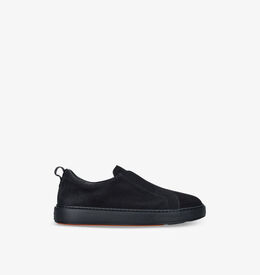 Santoni: Синие кроссовки 
