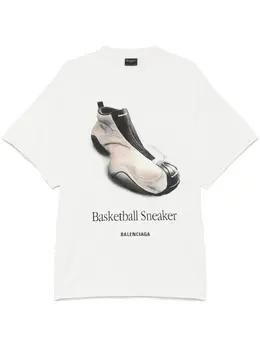 Balenciaga: Футболка с принтом 