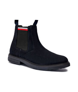 Tommy Hilfiger: Чёрные ботинки 