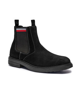 Tommy Hilfiger: Чёрные ботинки 