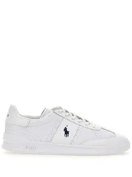 Polo Ralph Lauren: Белые кроссовки 