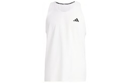 Adidas: Белая майка 