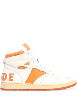 RHUDE: Белые кроссовки 