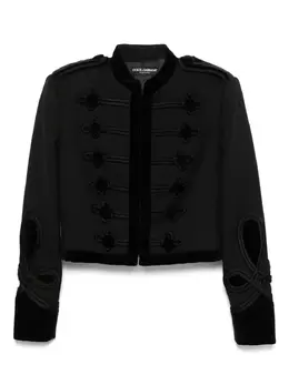 Dolce & Gabbana: Чёрная куртка 