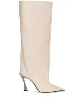 Mugler: Белые ботинки 