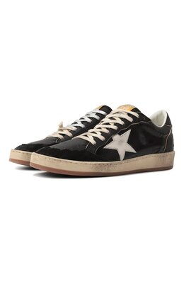 Golden Goose Deluxe Brand: Чёрные кеды  Ball Star