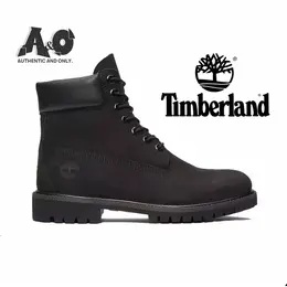 Timberland: Чёрные ботинки 