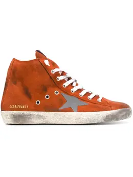 Golden Goose: Оранжевые кроссовки  Francy