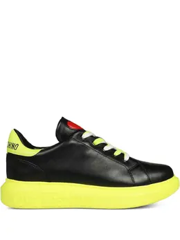 Love Moschino: Чёрные кроссовки 