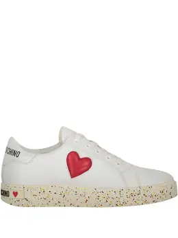 Love Moschino: Белые кроссовки 