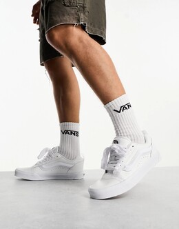 Vans: Белые кроссовки 