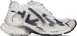 Balenciaga: Белые кроссовки  Runner