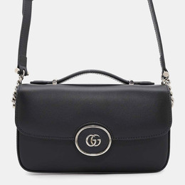 Gucci: Чёрная сумка  GG