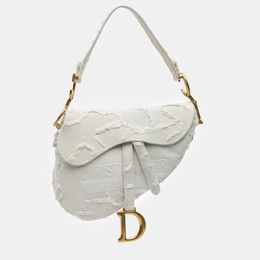 Dior: Белая сумка 