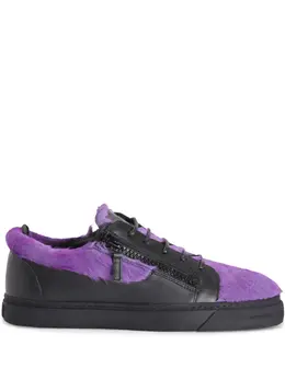 Giuseppe Zanotti: Чёрные кроссовки  Frankie
