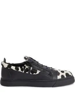 Giuseppe Zanotti: Чёрные кроссовки  Frankie