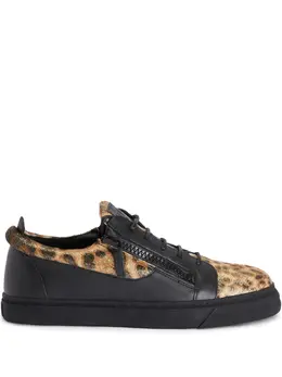 Giuseppe Zanotti: Чёрные кроссовки  Frankie