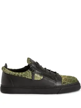 Giuseppe Zanotti: Чёрные кроссовки  Frankie