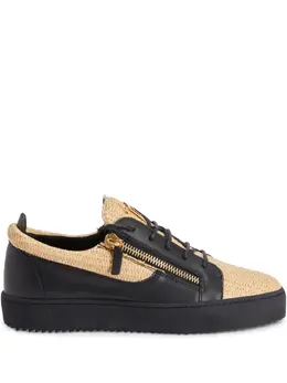 Giuseppe Zanotti: Чёрные кроссовки  Frankie